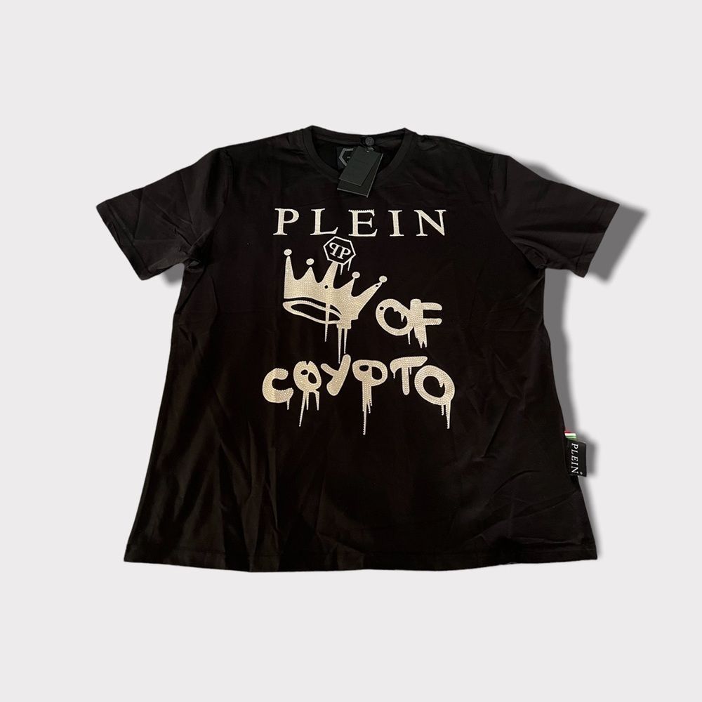 T-Shirt Crystal detail Black and White